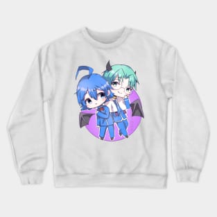 Iruma-Kun! Chibi by Kibo-Kibo Crewneck Sweatshirt